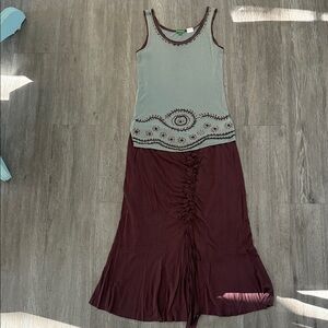 Bohemian Tank Top and Skirt Set by designer Chan luu